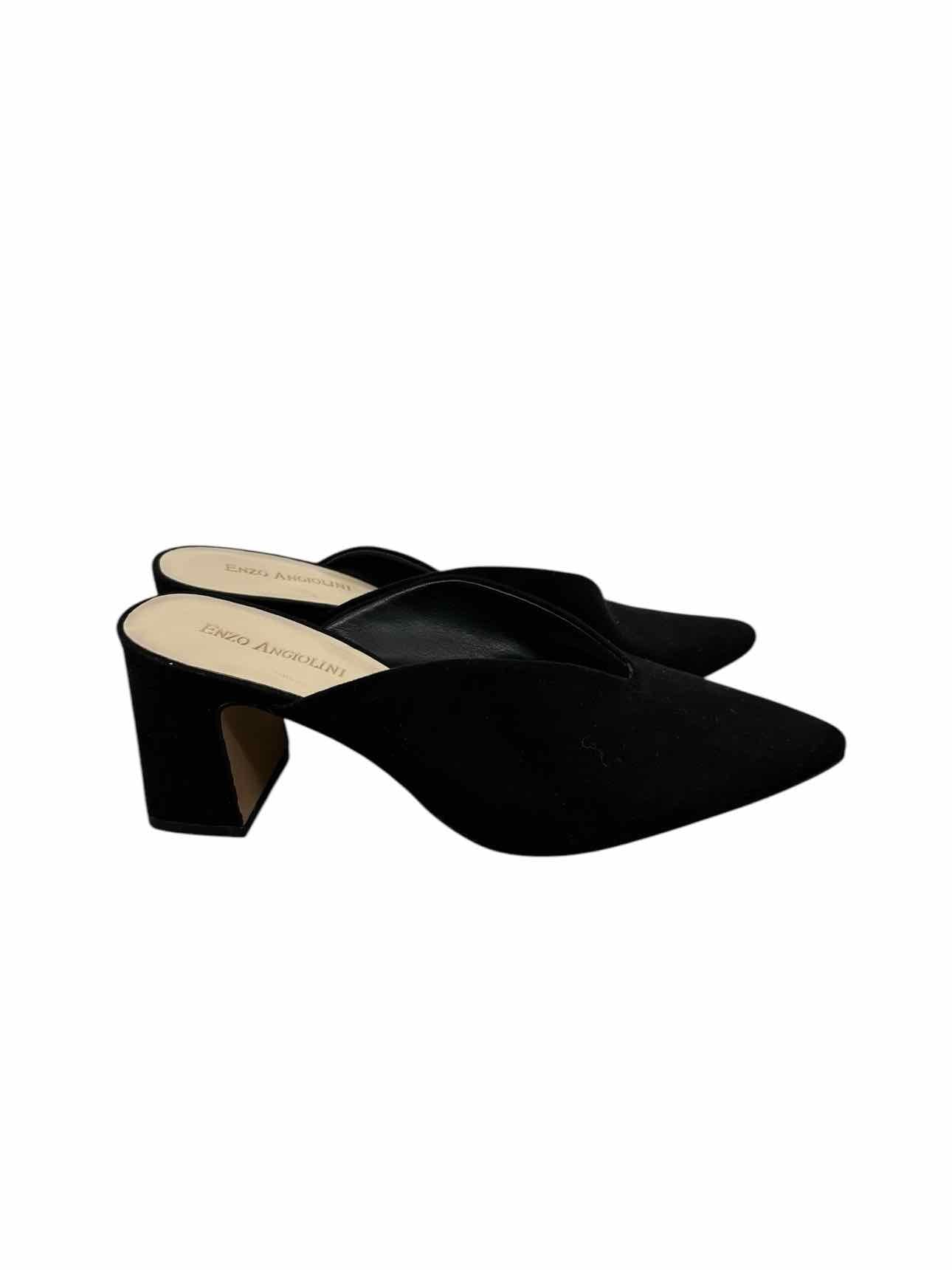 Enzo Angiolni Black Shoe Size 8 Mules