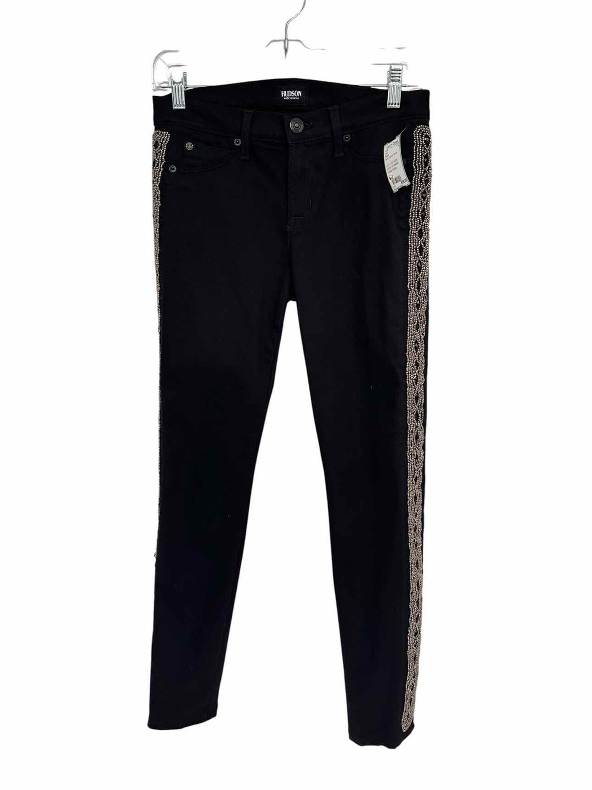 Hudson Luna Crop Super Skinny Jeans Black Size 2