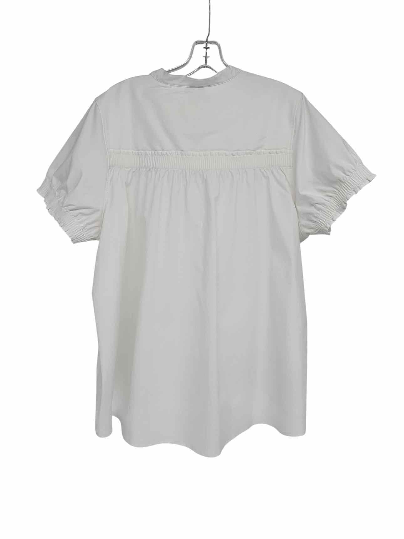 Athleta Levitate Poplin Tee White Size L
