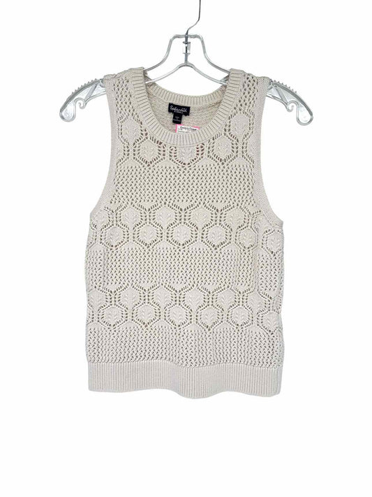 Splendid Cream Sleeveless Sweater Size XS