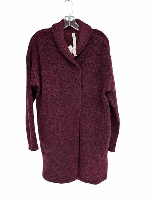 Lululemon Maroon Sincerely Sherpa Wrap Coat Size S