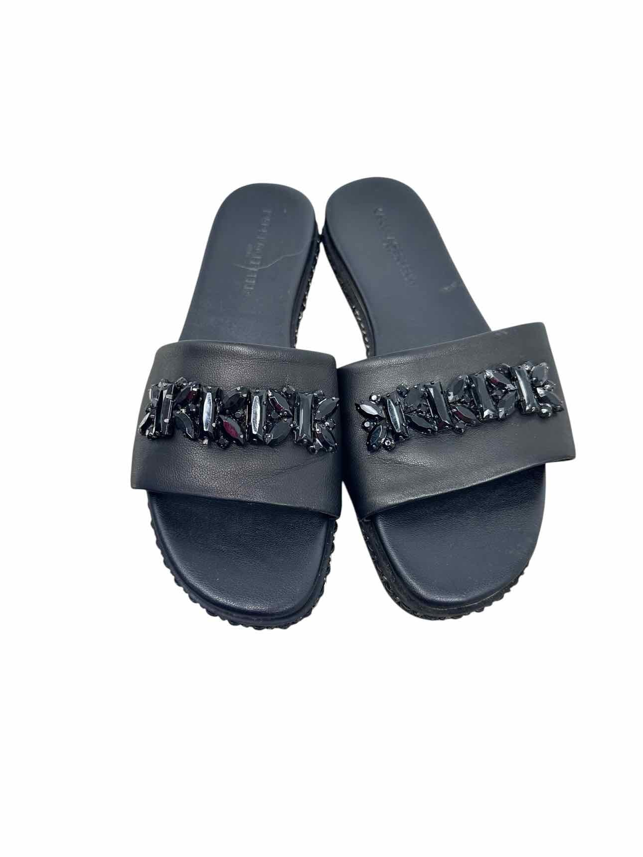Karl Lagerfeld Bijou Black Sandals Shoe Size 7
