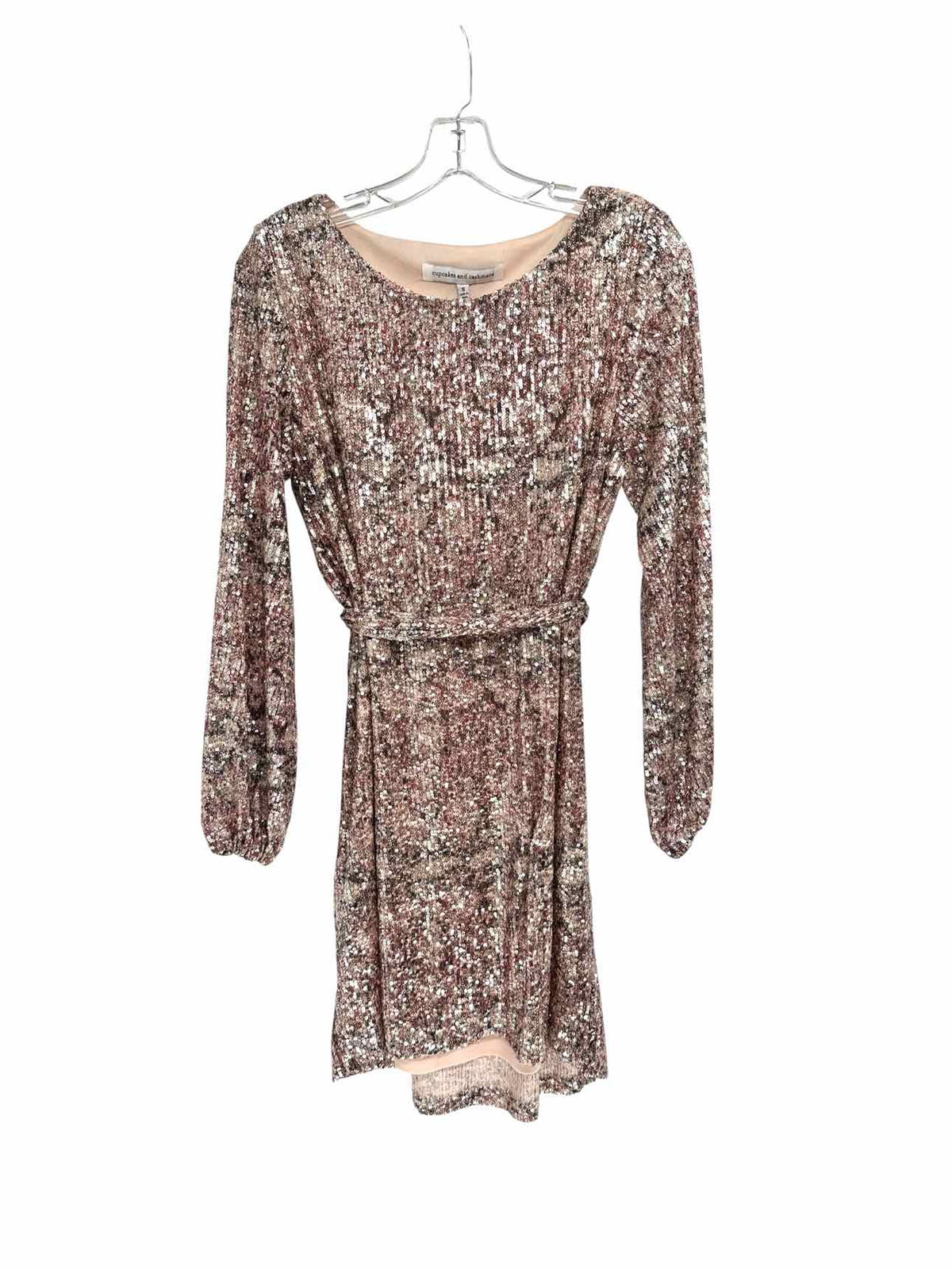 Cupcakes & Cashmere Pink Sequins Dress Size S