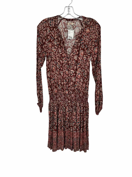 Faherty Burgundy Montara Dress Size XS