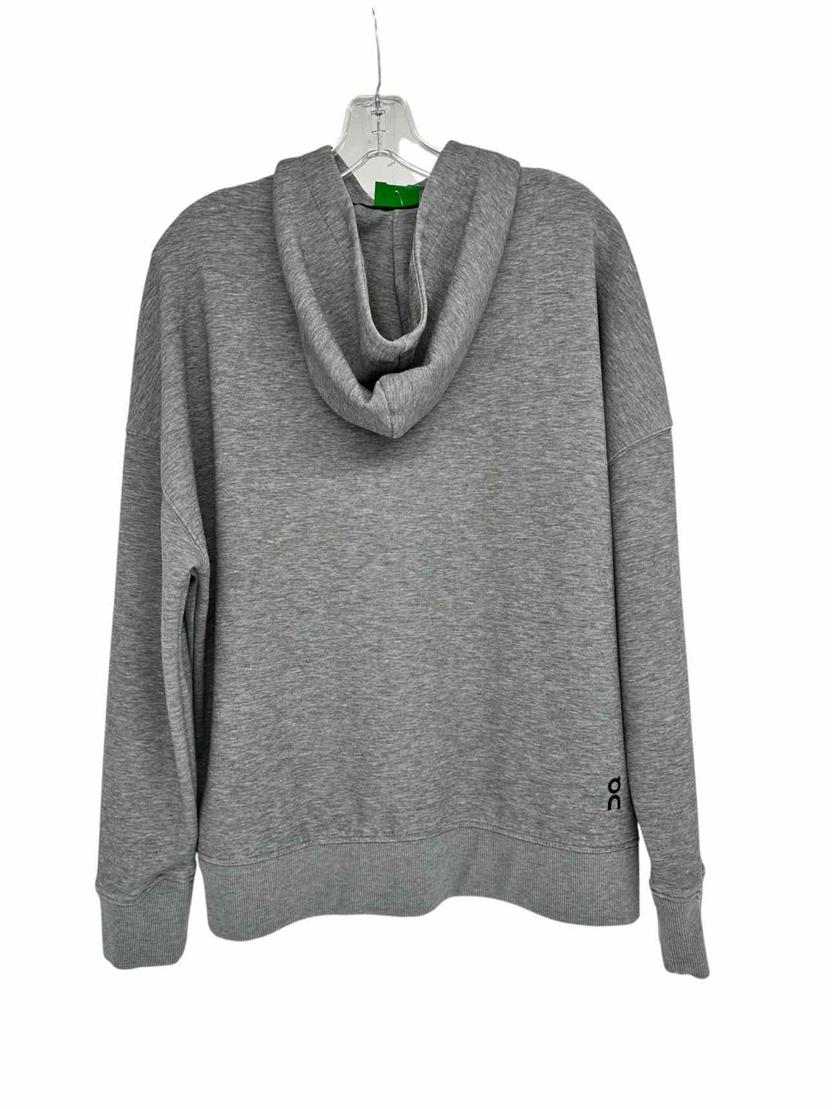 On Cloud Gray On Running Zipped Hoodie Size L