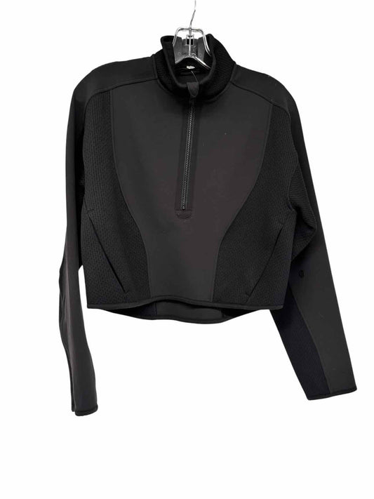 Lululemon Mixed Fabric Half-Zip Pullover Black Size XS