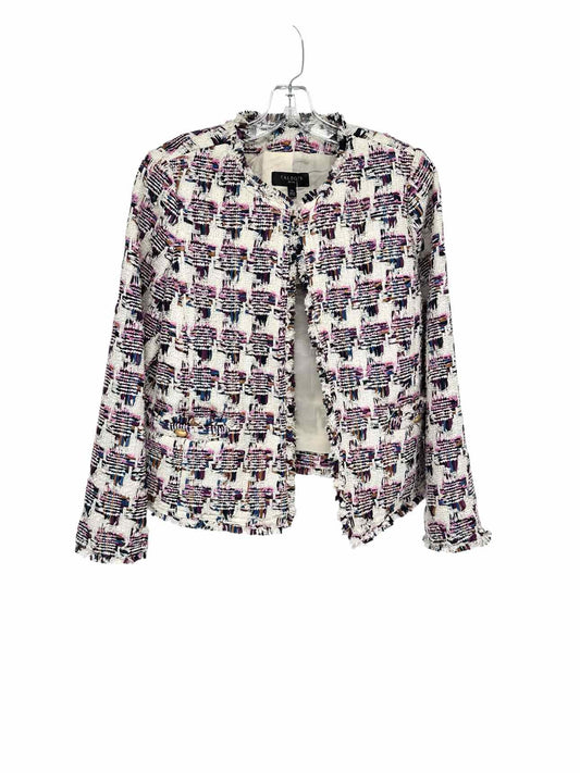 Talbots White Print Jacket Size 12P **NEW**