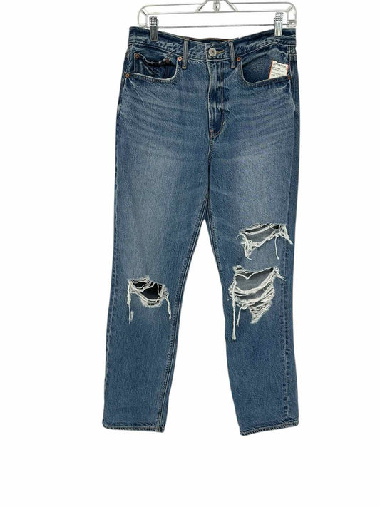 American Eagle 90's Boyfriend Long Length Blue Jeans Size 6  **NEW**
