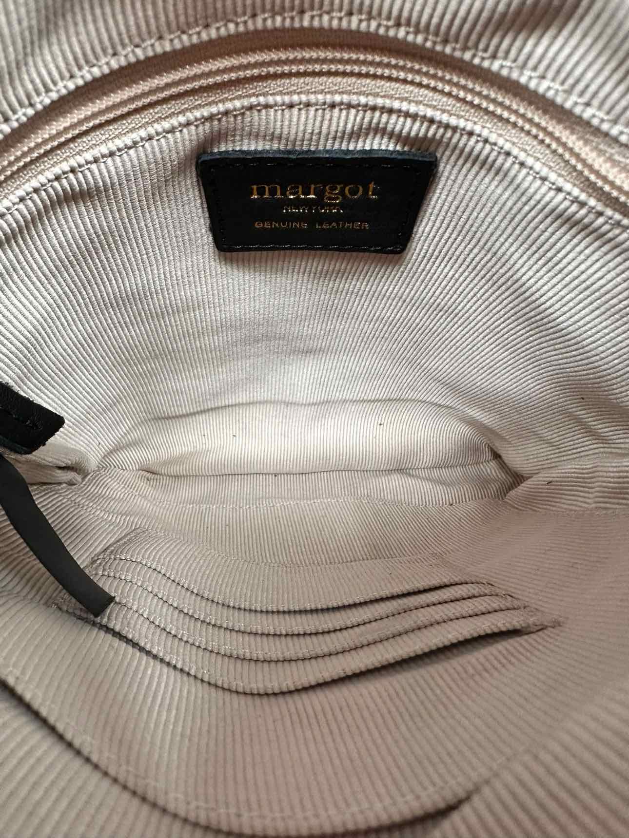 Margot Black Leather Crossbody