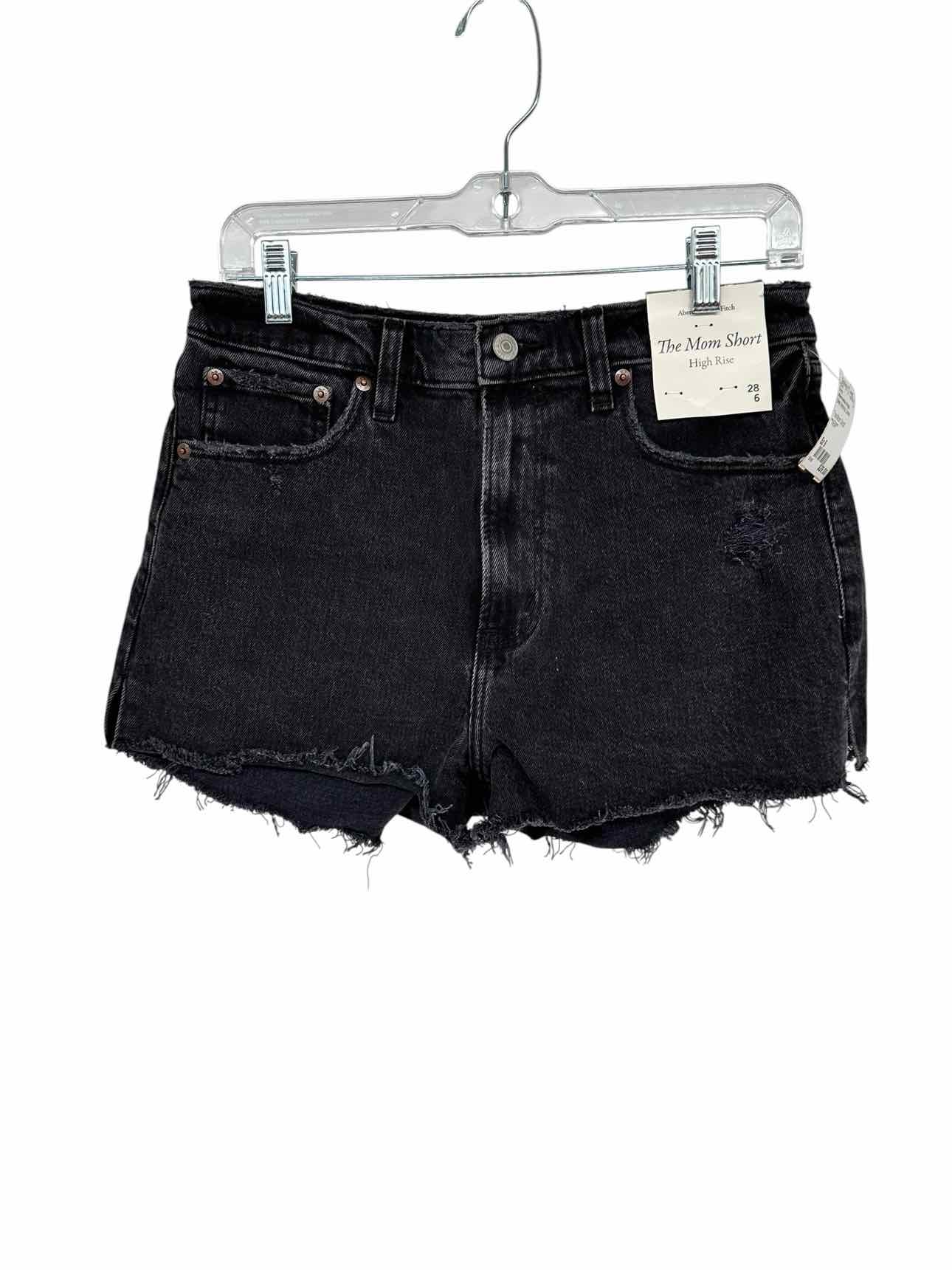 Abercrombie & Fitch The Mom Short Black Size 6 **NEW**