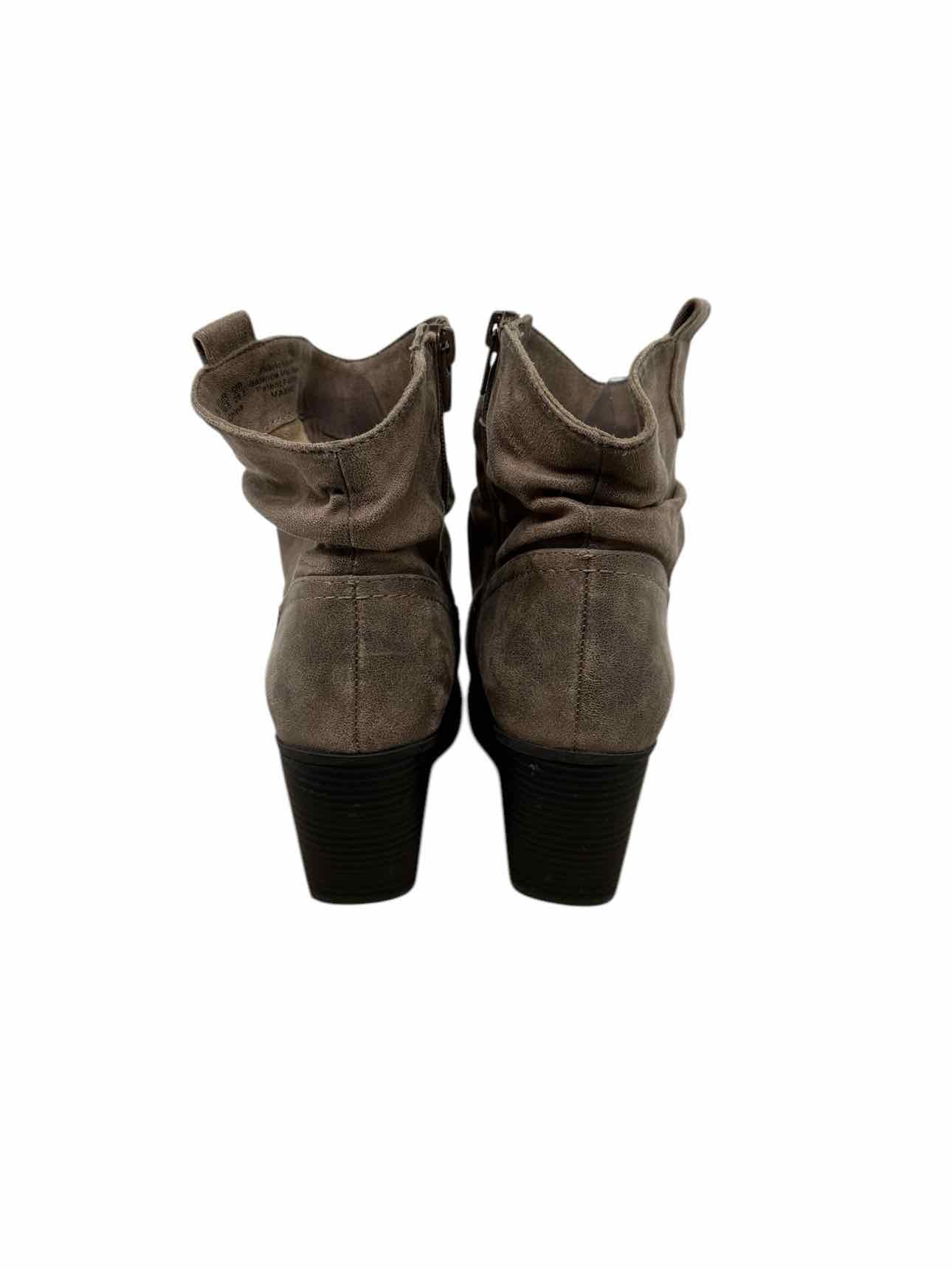 Naturalizers Taupe Soul Slouch Western Booties Shoe Size 8.5