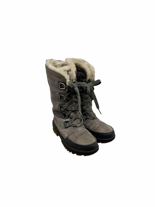 Sorel Tivoli Tall Parc Boots Gray Shoe Size 7.5