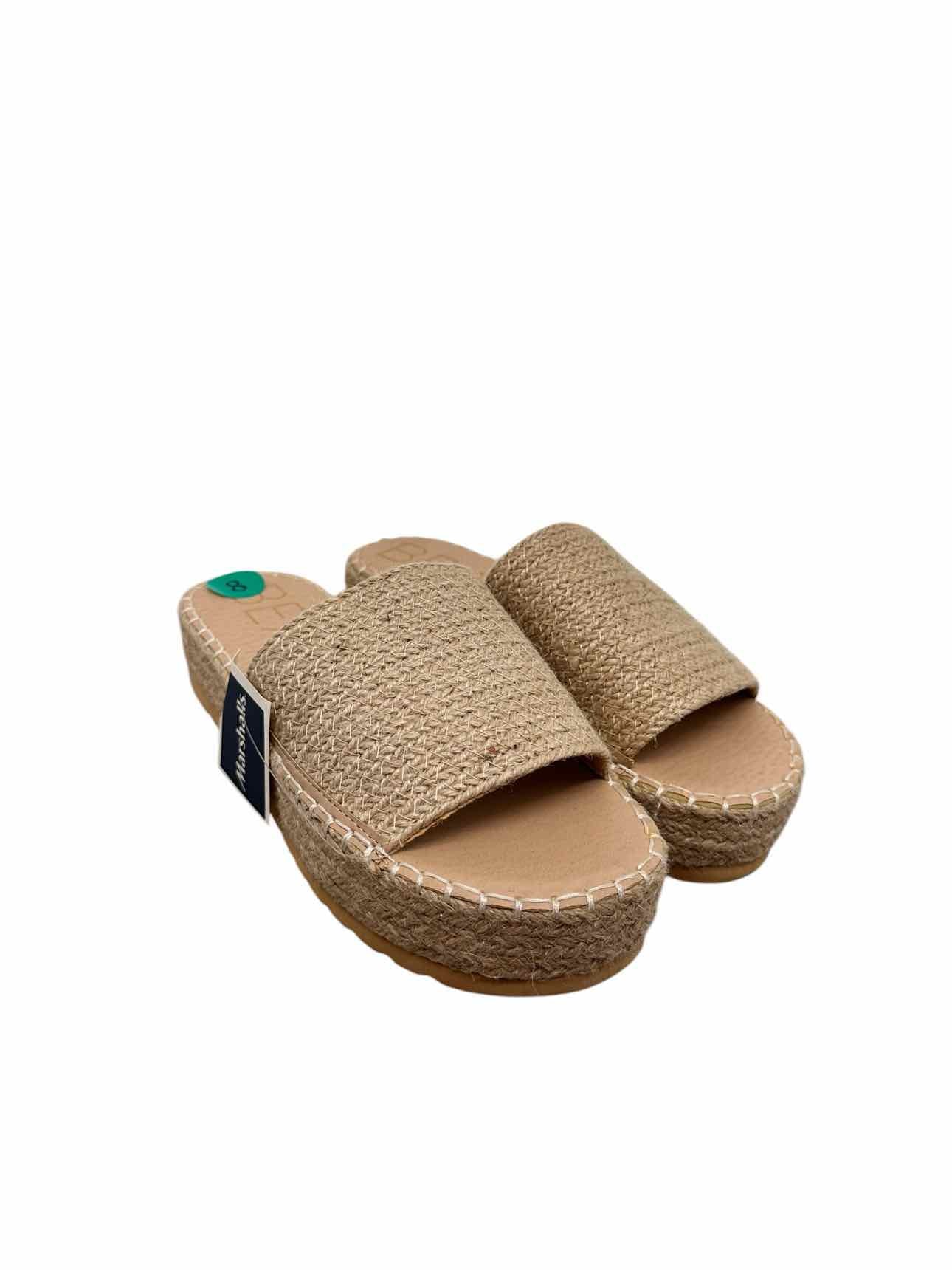 Beach By Matisse Beige Slide Sandals Shoe Size 8 **NEW**