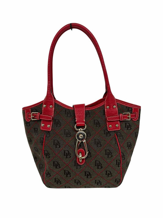 Dooney & Bourke Logo Lock Tulip w/ Red Leather Trim