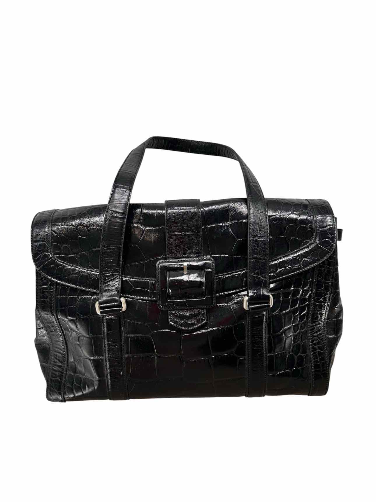 Ann Taylor Black Leather Tote