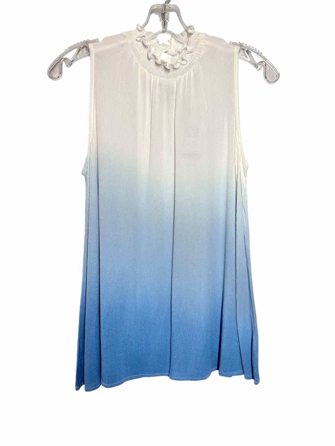 Mud Pie White Size S Ombre Sleeveless Top **NEW**