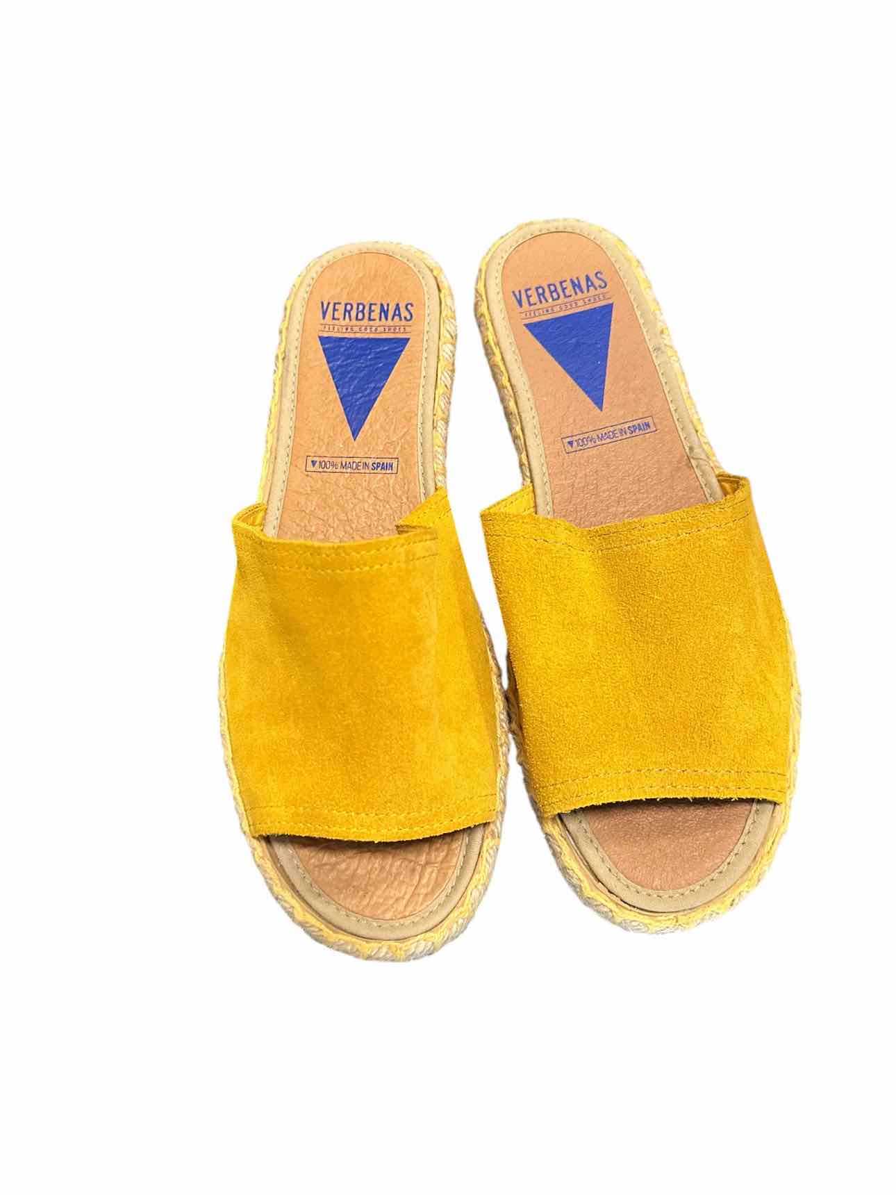 Verbenas Mustard Shoe Size 7 Slides