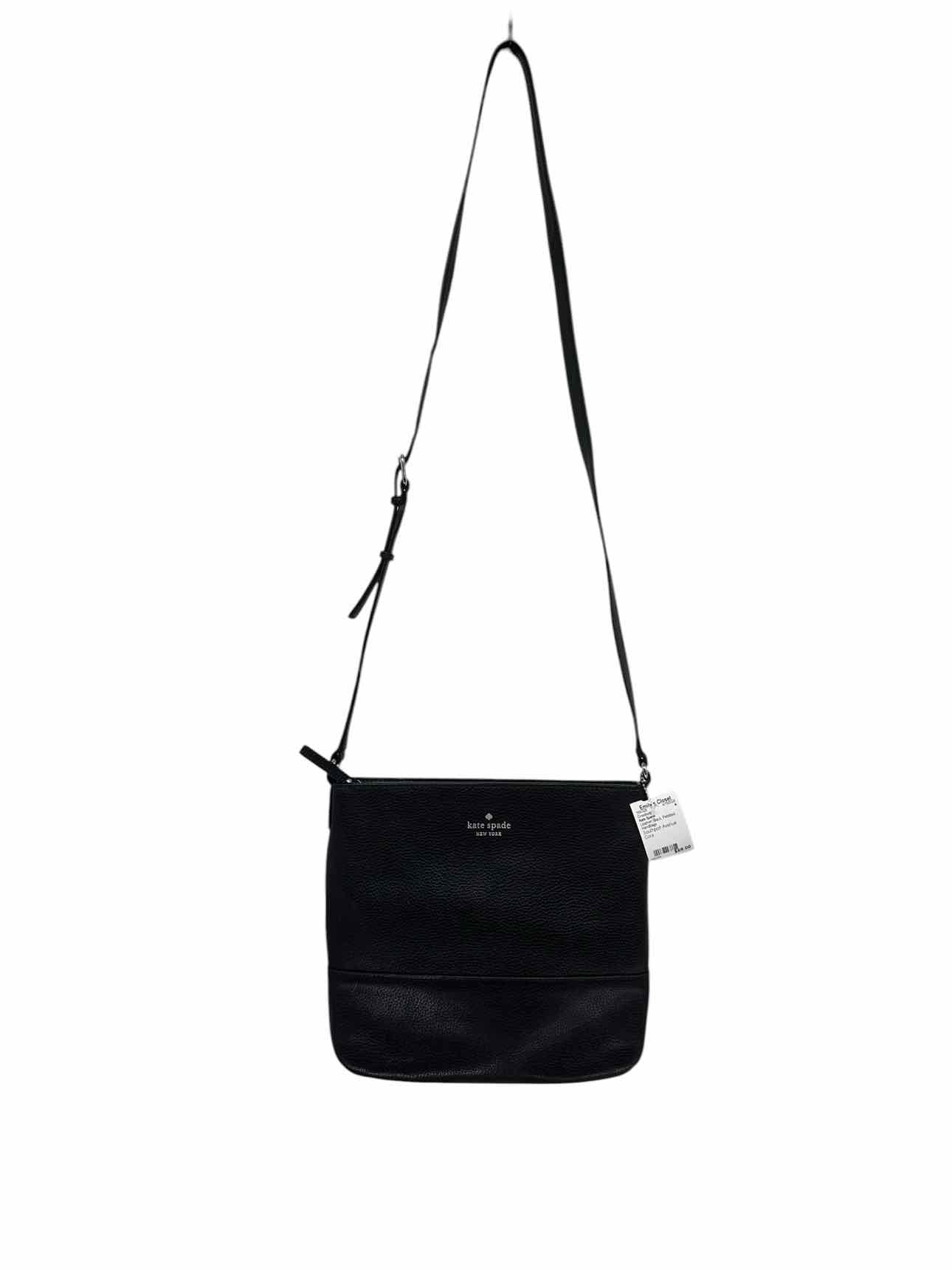 Kate Spade Southport Avenue Cora Black Leather Crossbody