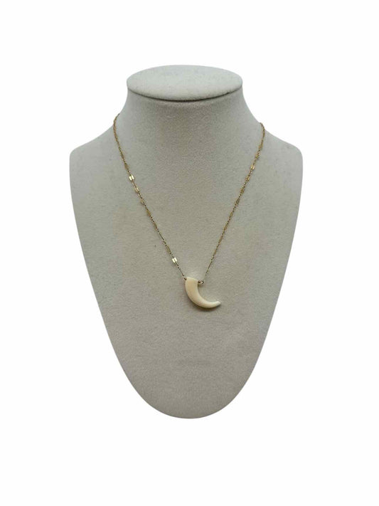 Elizabeth Stone Bone Claw Pendant Necklace