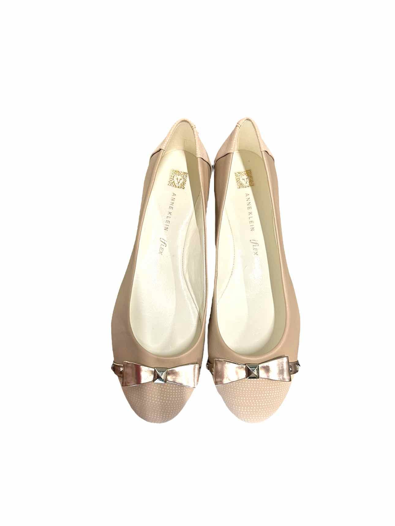 Anne Klein Beige Jocelyne Flats Shoe Size 8 **NEW**