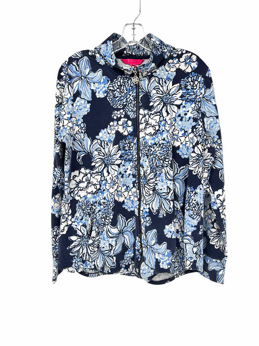 Lilly Pulitzer Leona Zip Up Sweatshirt Size L