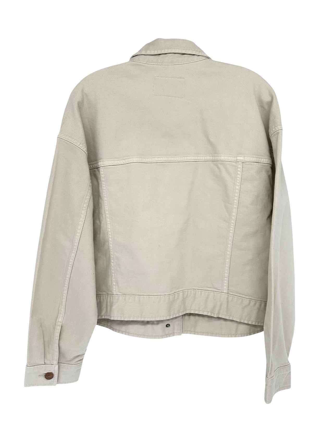 Banana Republic Beige Jean Jacket Size L **NEW**