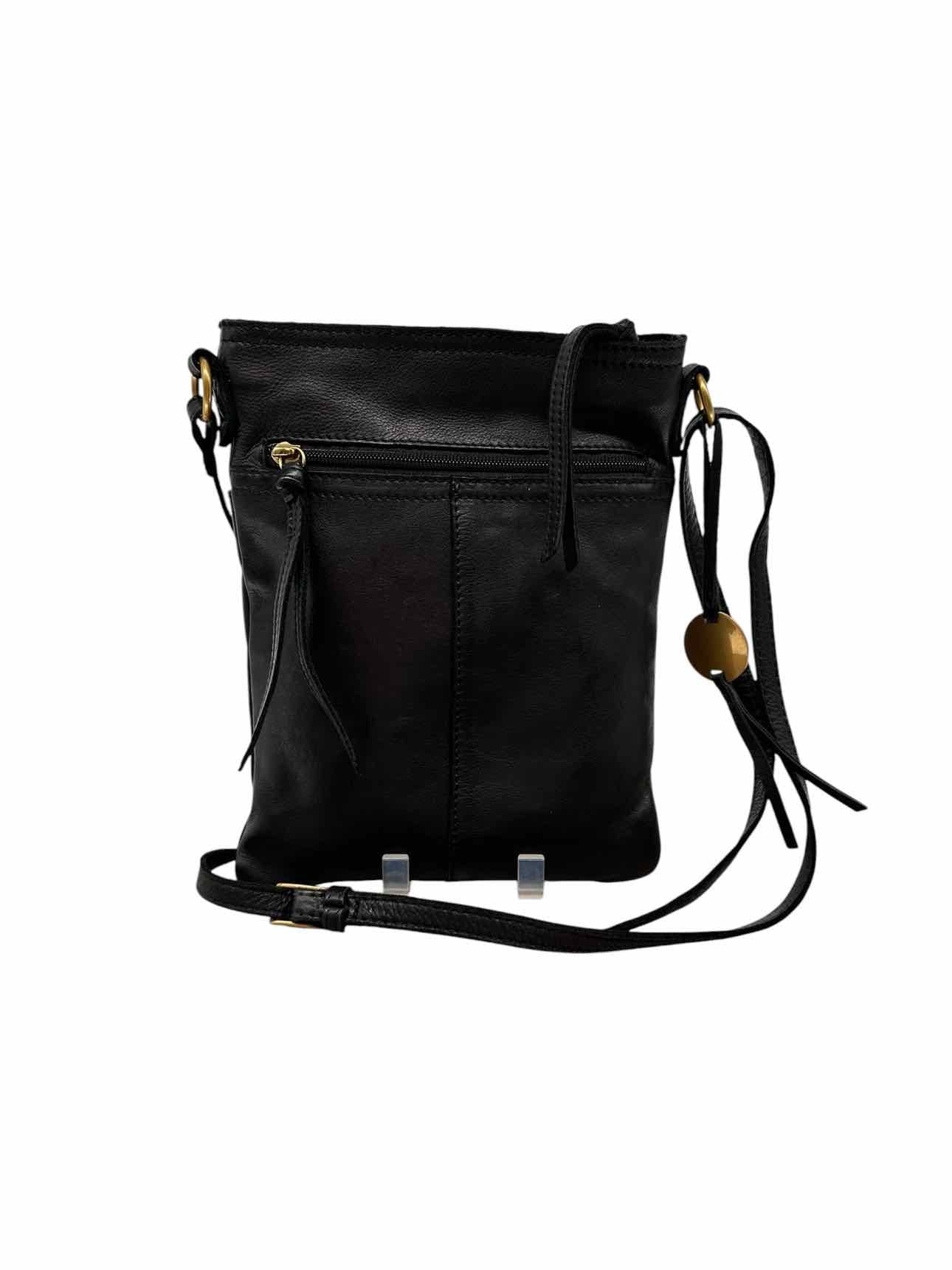 Margot Black Leather Crossbody