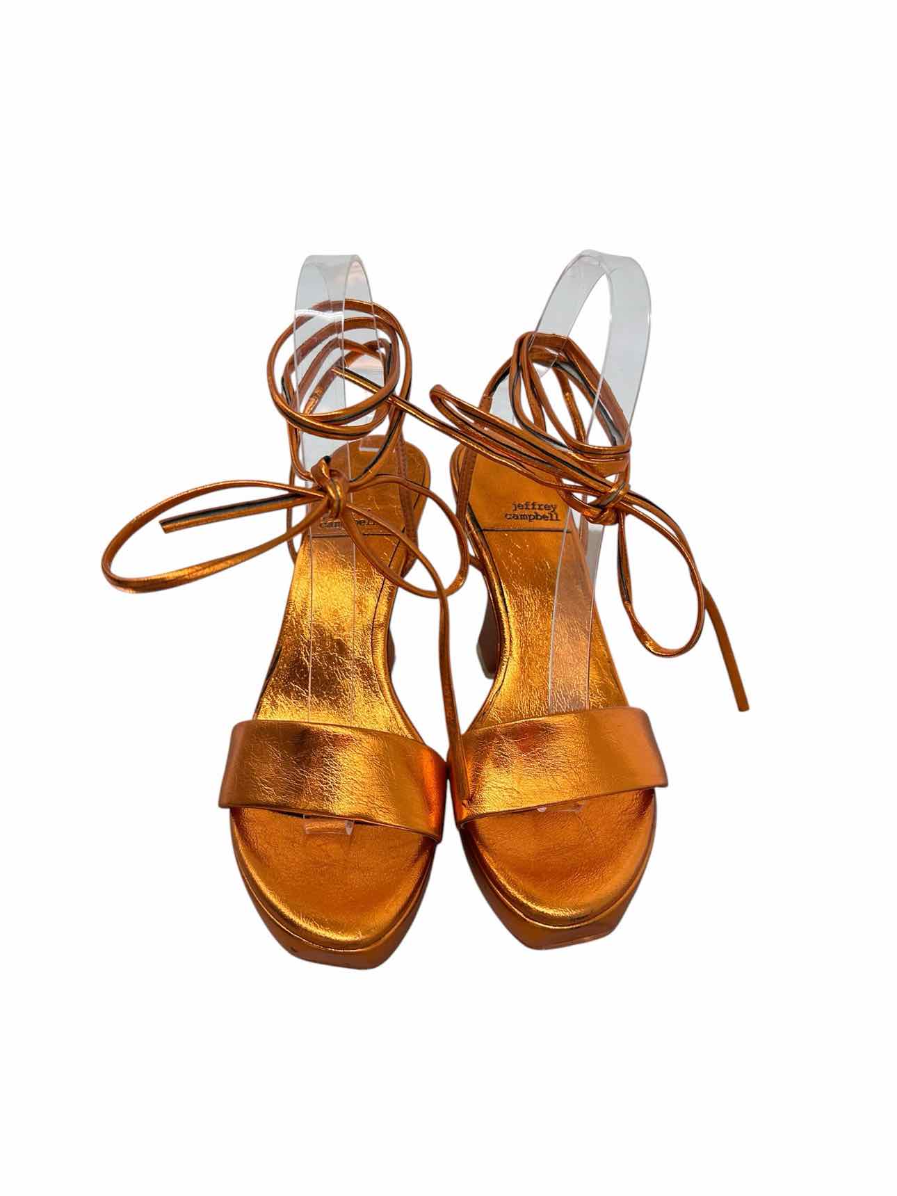 Jeffrey Campbell Copper Dress Sandal Shoe Size 7.5