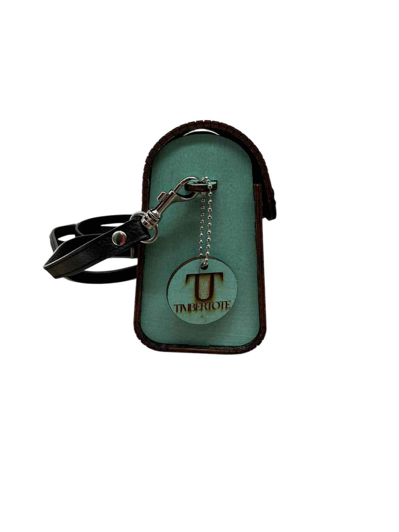 Timbertote The Classic Turquoise Wood Crossbody **NEW**