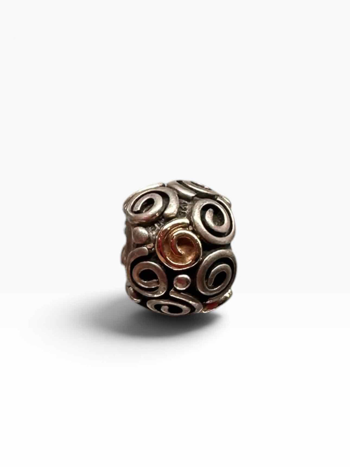 Pandora Sterling Silver & 14k Gold Rose Bud Charm