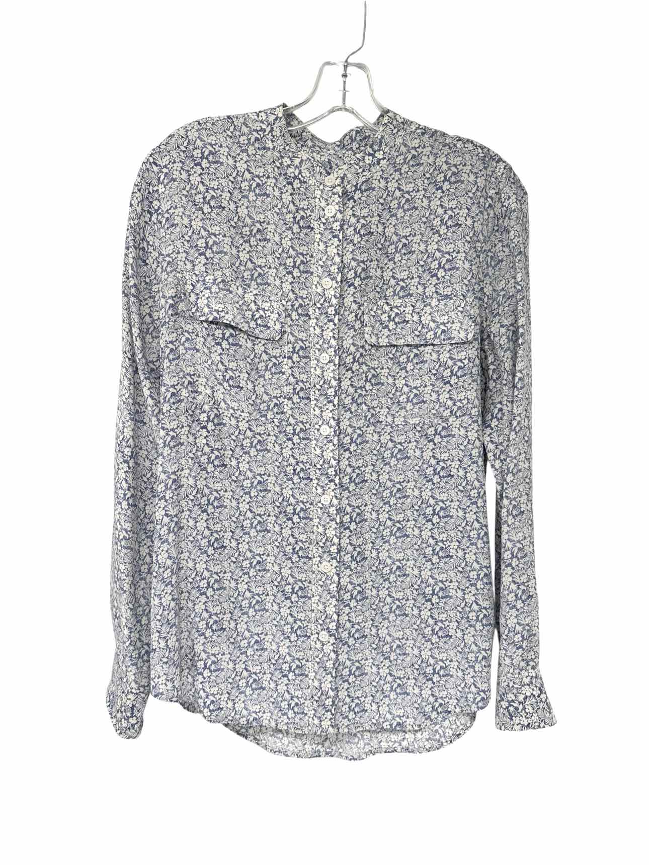 Equipment Femme Lt. Blue Size S Long Sleeve Top