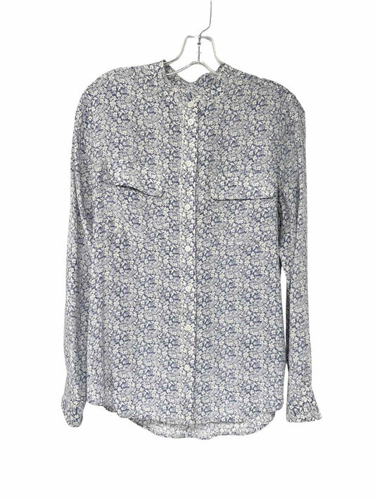 Equipment Femme Lt. Blue Size S Long Sleeve Top