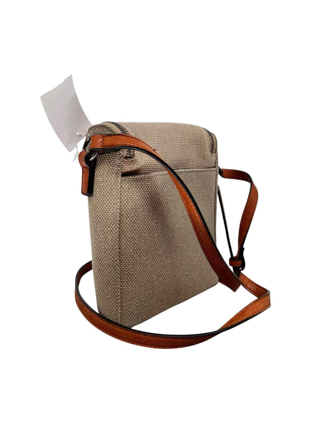 Simply Noelle Beige Canvas Crossbody