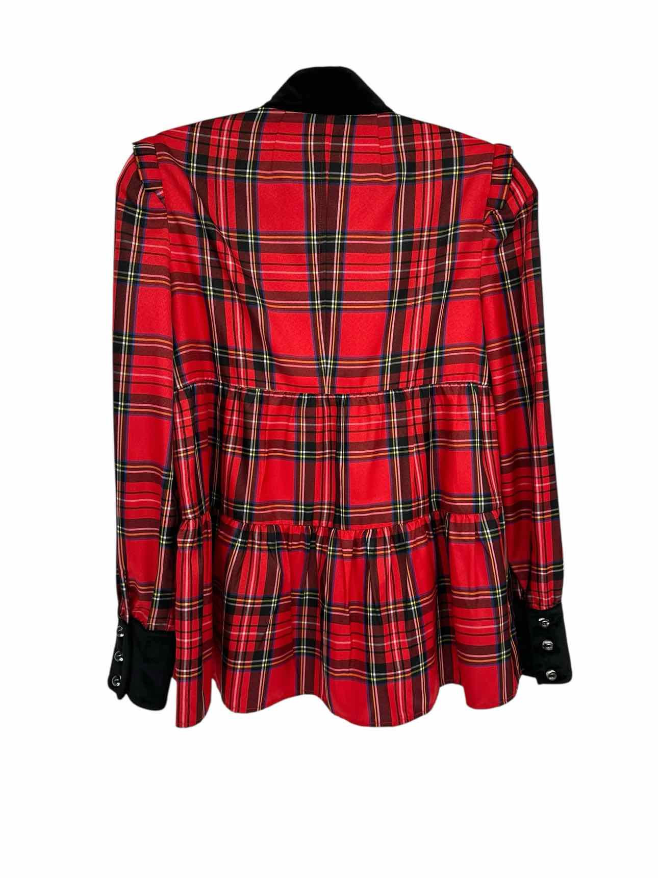 Tuckernuck Royal Stewart Tartan Bristol Top Red Size XS