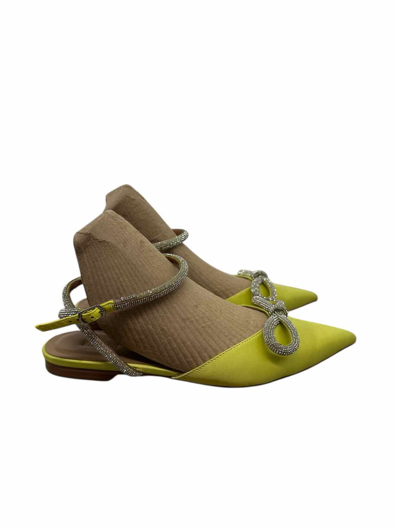 Anthropologie Bibi Lou Yellow Flats Shoe Size 7.5