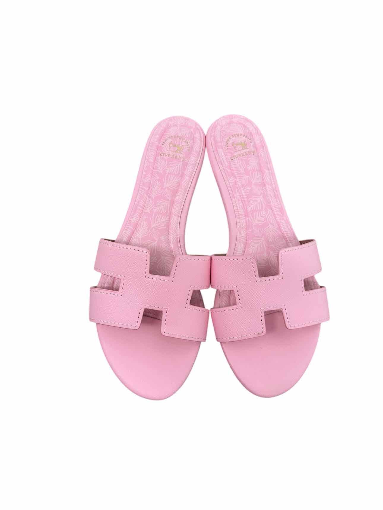 Crown & Ivy Sewing Down South Raven Pink Sandals Shoe Size 7.5 **NEW**