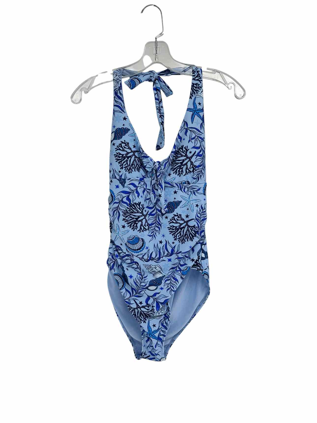 Stella Parker Sea Short Blue 1 Pc Swimsuit Size M **NEW**