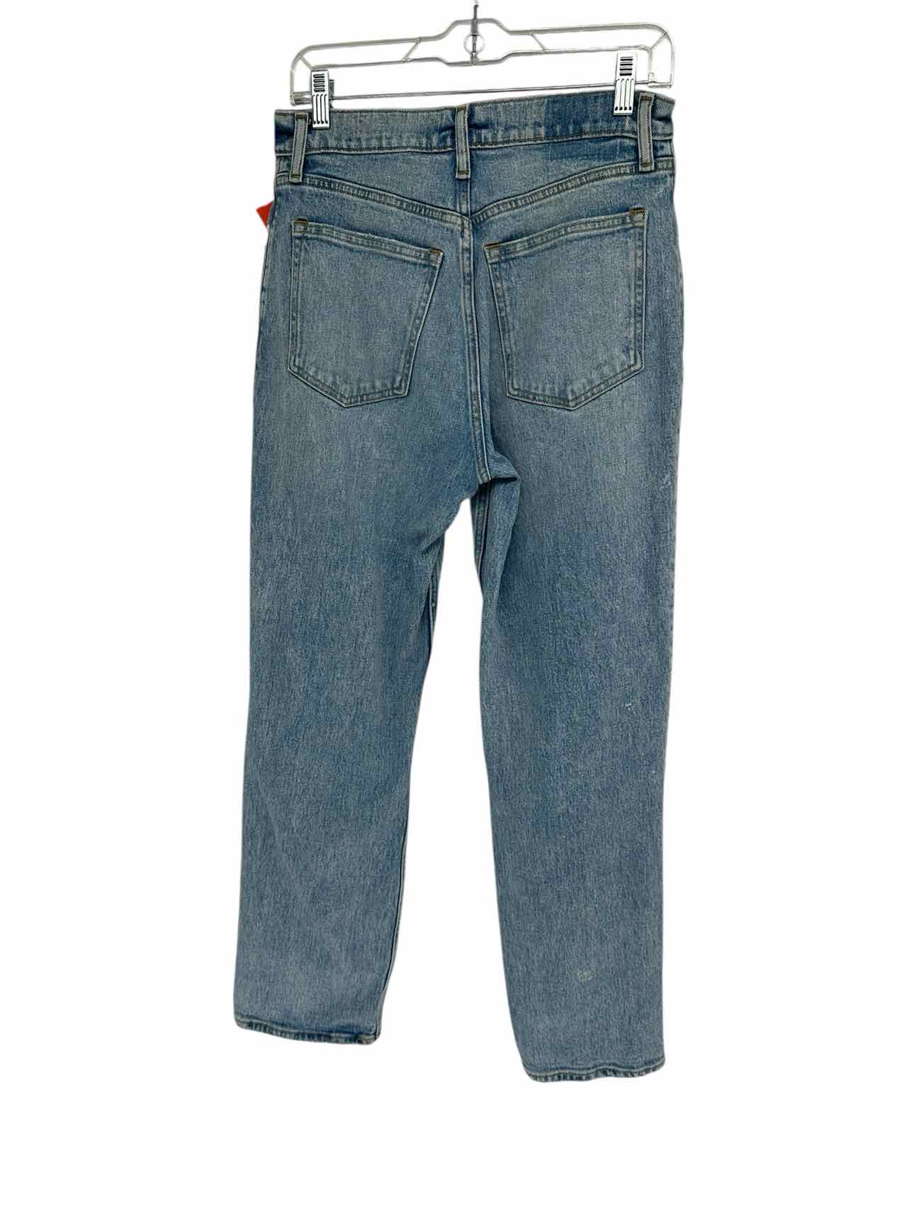 Abercrombie & Fitch The 90's Straight Ultra High-Rise Short Length Lt. Blue Jeans Size 6