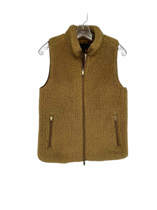 J. Crew Tan Zi Front Vest Size XS