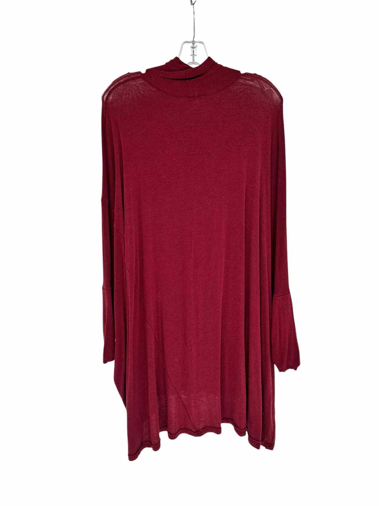 We The Free Burgundy Be Free Tunic Size M
