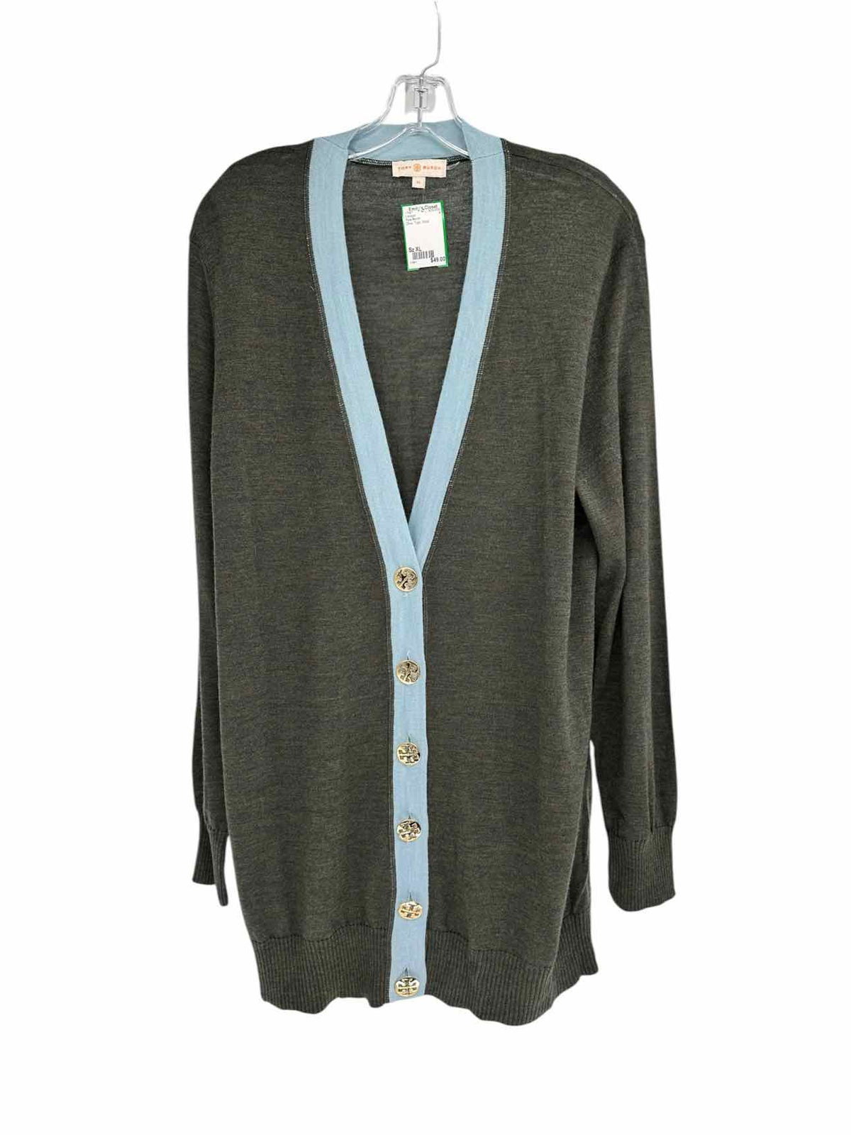 Tory Burch Olive Size XL Cardigan