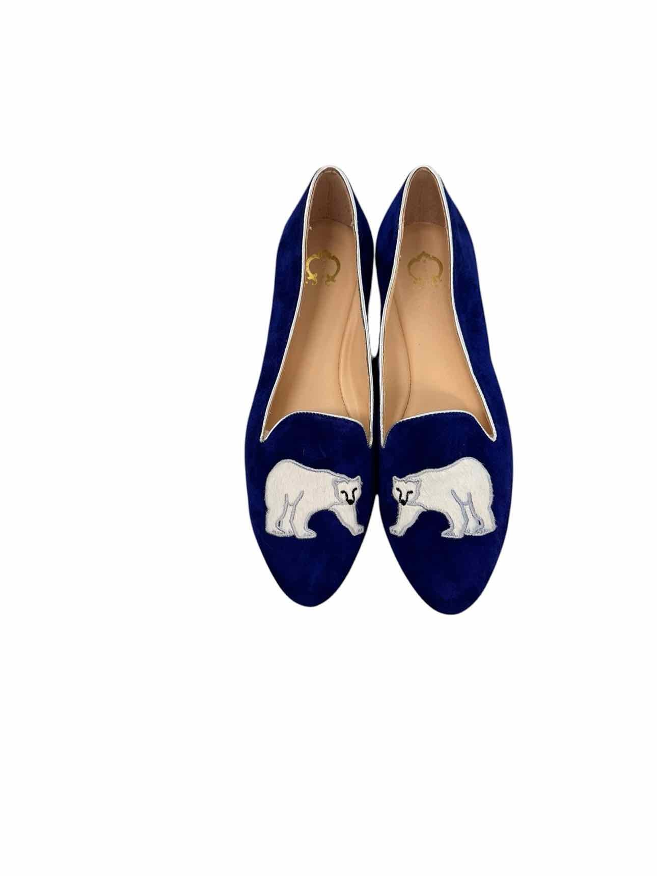 C. Wander Courtney Polar Bear Flats Shoe Size 8W **NEW**