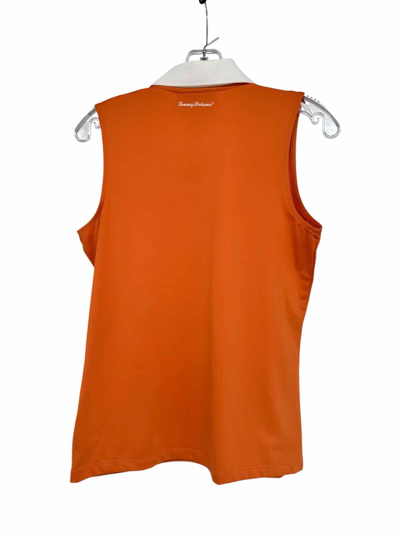 Tommy Bahama Orange Golf Sleeveless Top Size S