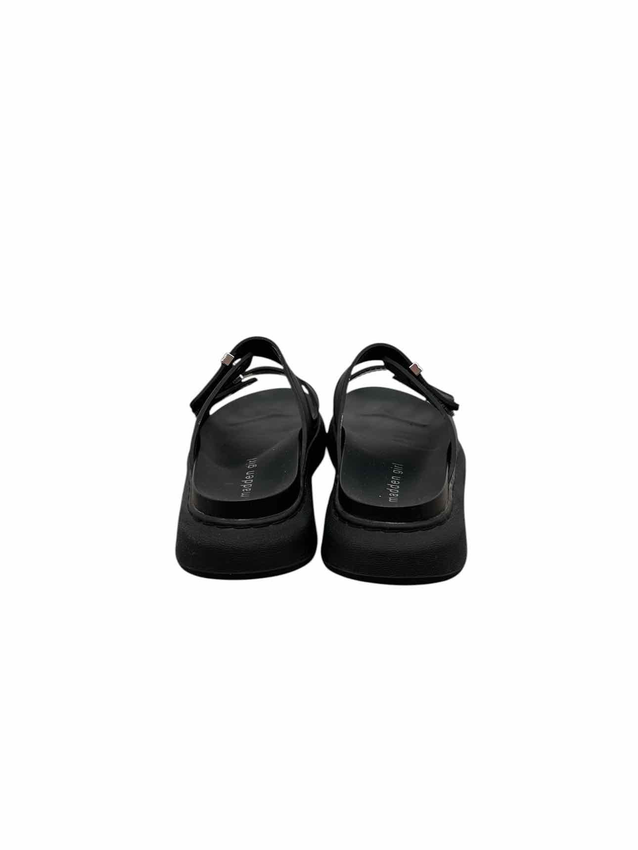 Madden Girl Black Kingsley Sandals Shoe Size 7