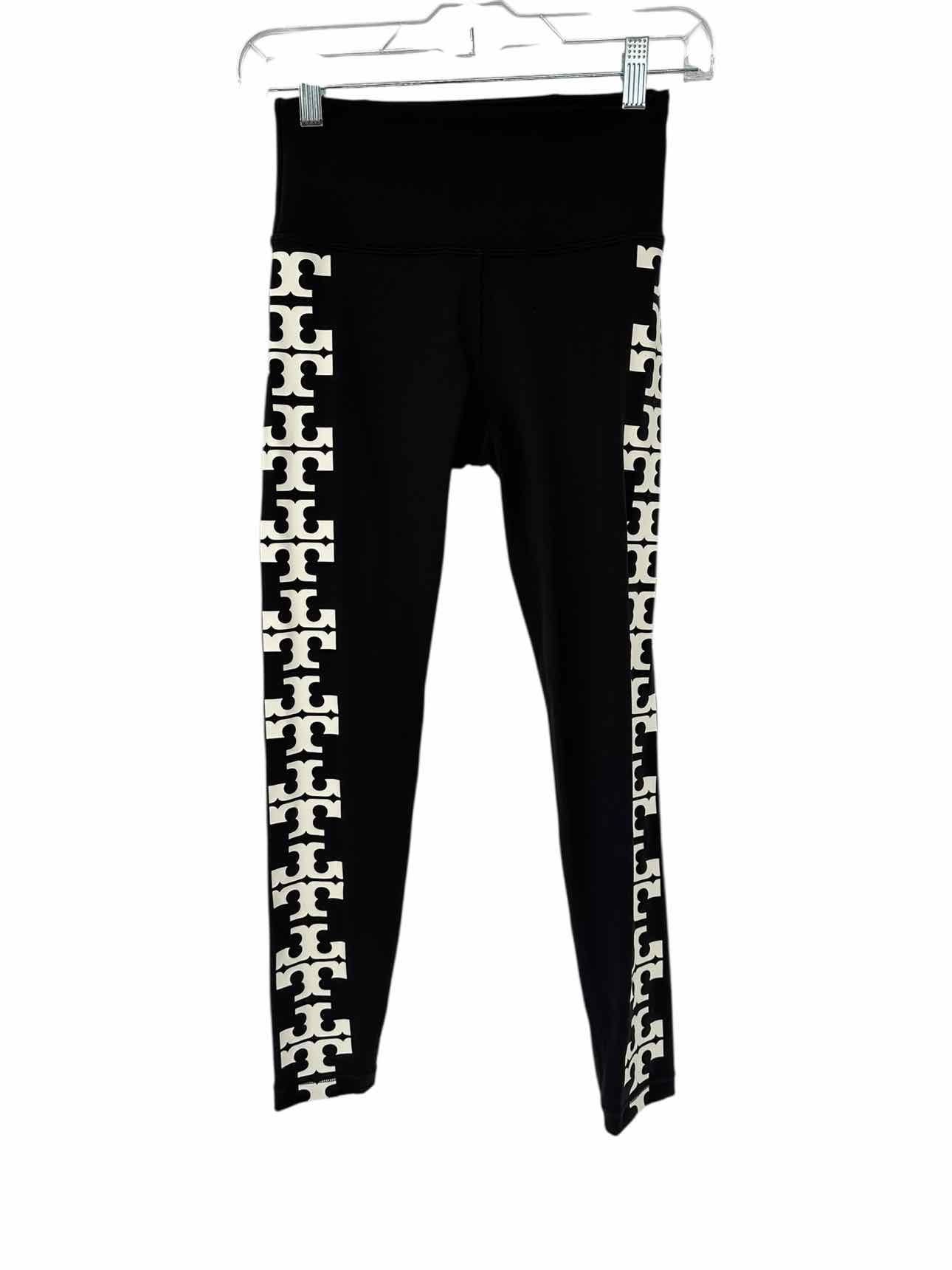 Tory Burch Compression Logo 7/8 Leggings Black Size XS