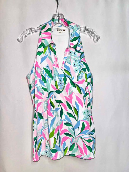 Lilly Pulitzer UPF 50 Luxletic Lakelyn Bra Polo Top in Resort White