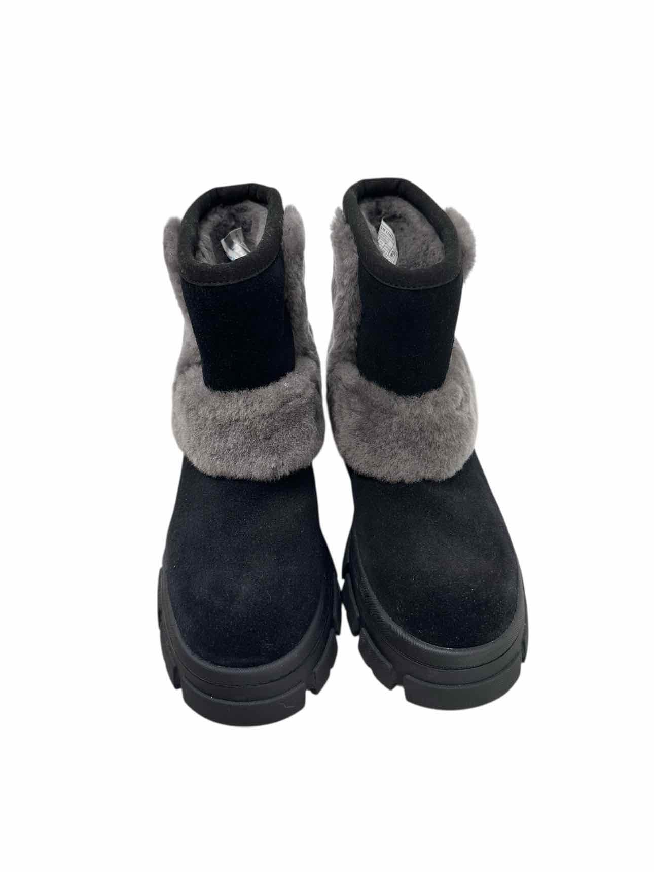 Ugg Brooklyn Sunburst Black Boots Shoe Size 9.5 **NEW**