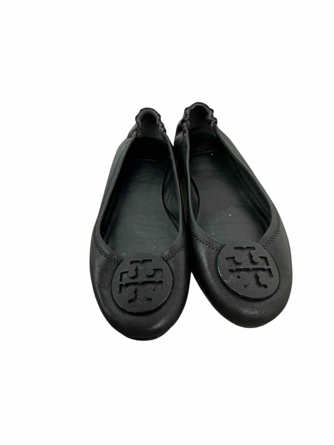 Tory Burch Reva Ballet Flat Black Shoe Size 10