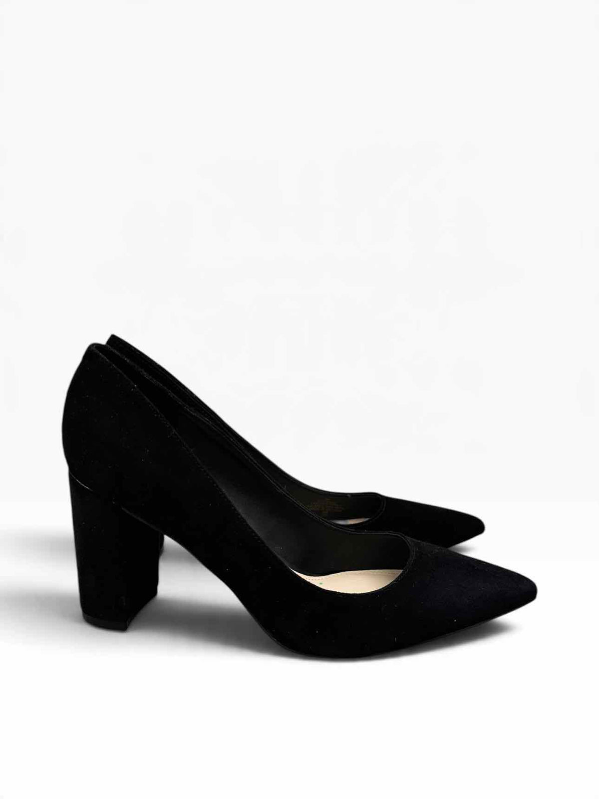 Marc Fisher Vivian Block Heel Black Pumps Shoe Size 9