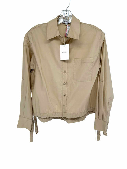 Moodie Beige Long Sleeve Top Size XS **NEW**
